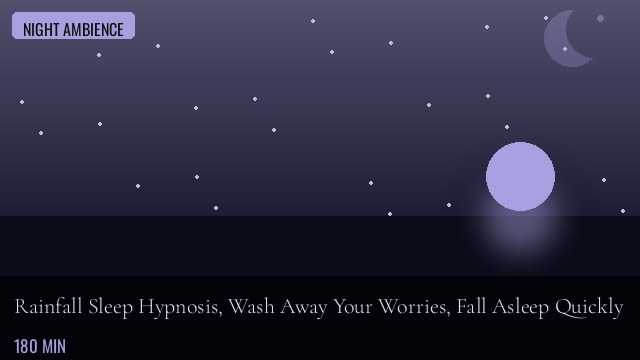 Rainfall Sleep Hypnosis, Wash Away Your Worries, Fall Asleep Quickly
